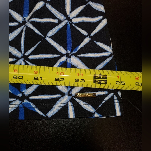 Calvin Klein Black and Blue Geometric Patterned Sleeveless Top 2X EUC - Picture 7 of 12